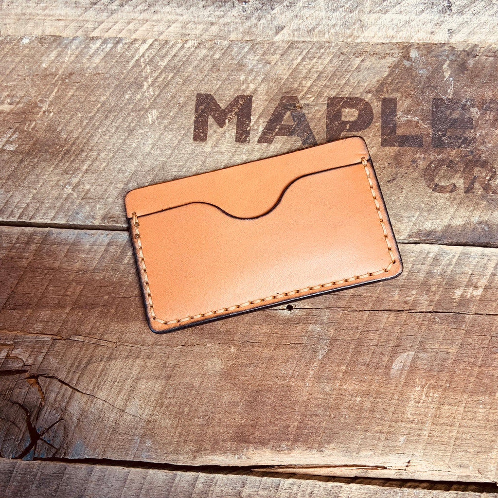 3 Pocket Card Holder Wallet - Tan - Mapleton Road