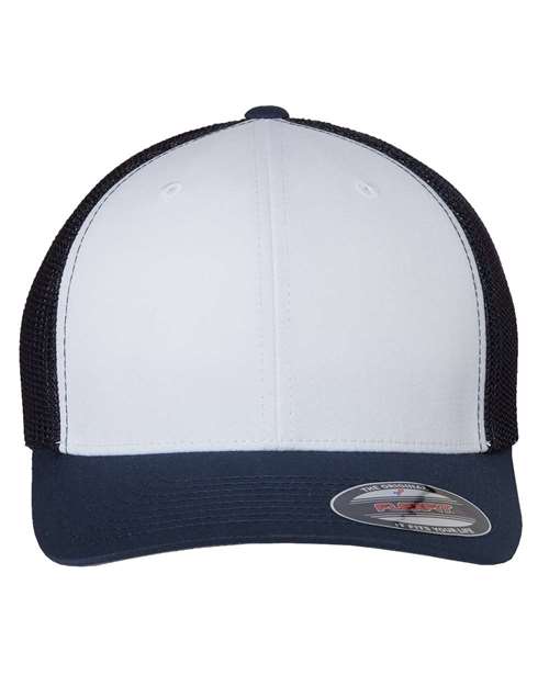 Custom Leather Patch Trucker Hat – Flex-Fit - Road 110 Mapleton