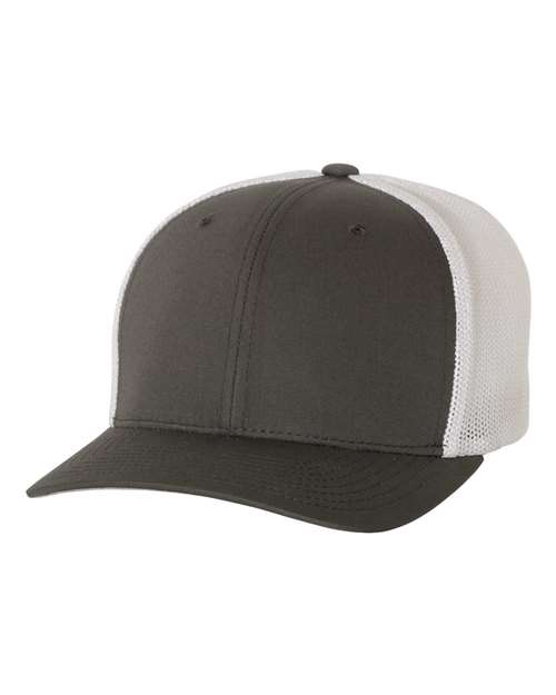 Custom Leather Patch Trucker – Hat Flex-Fit Mapleton 110 Road 