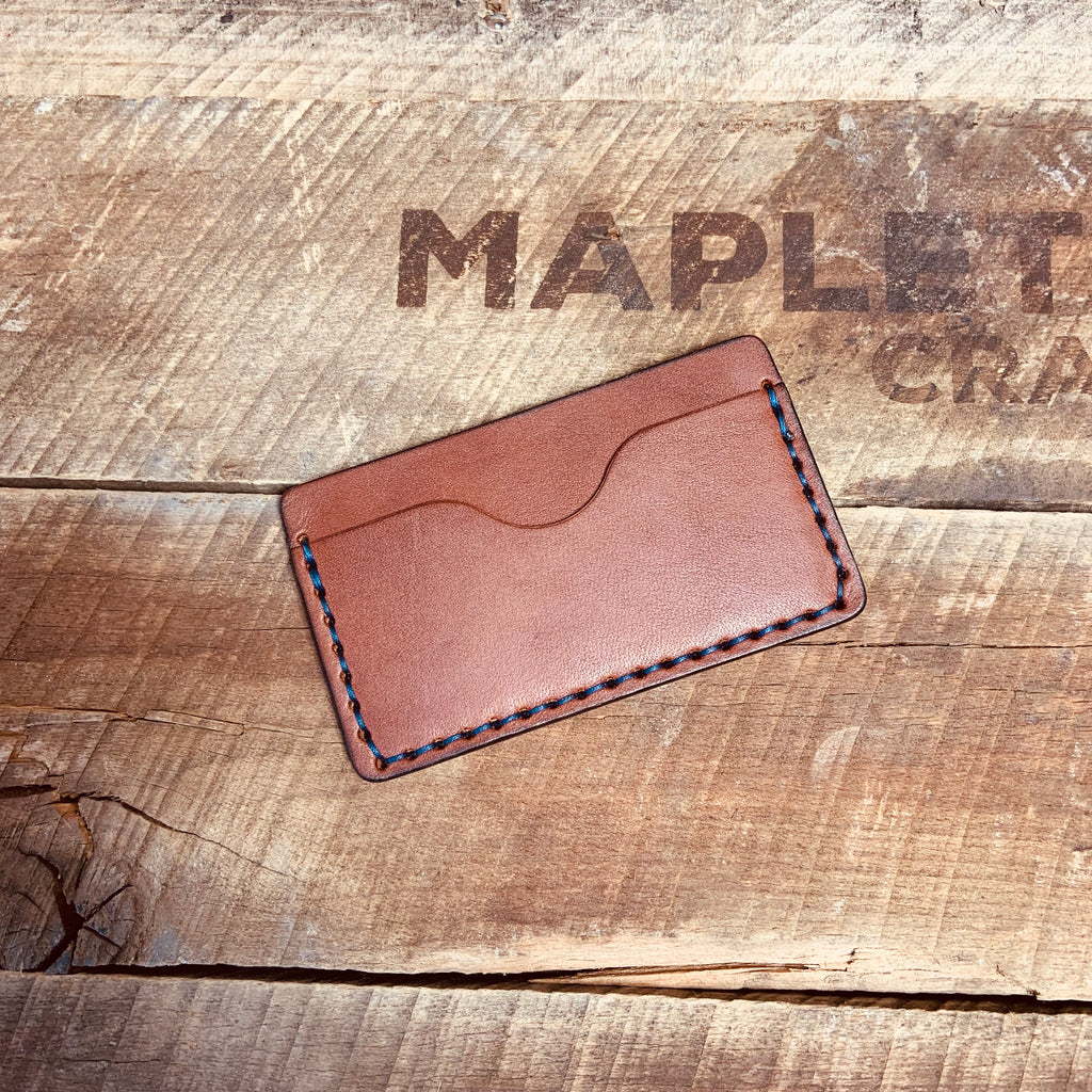 3 Pocket Card Holder Wallet - Brown - Mapleton Road