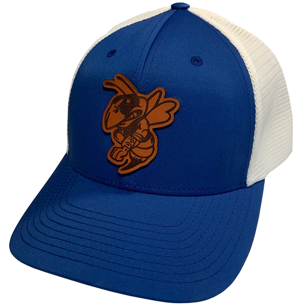 Blue/White Hornets Patch Hat - Mapleton Road